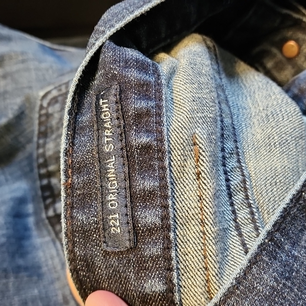 Lucky Brand 221 Original Straight Jeans sz 38x32 - Picture 4 of 15